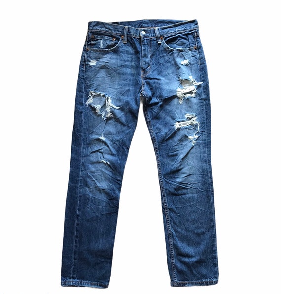 Levi's 511 Distressed Denim Jeans Size 32 manual 33 - Etsy
