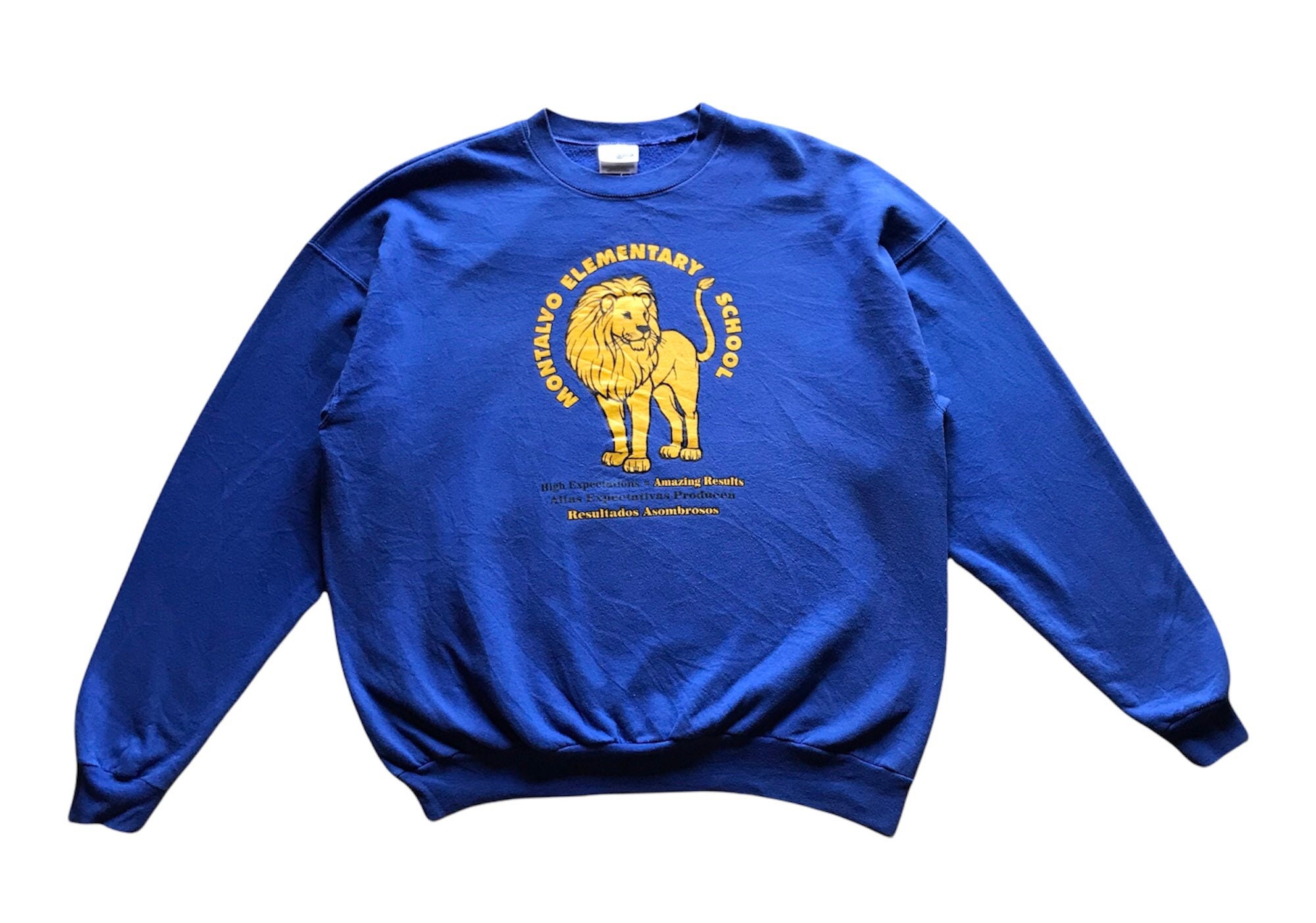 Vintage 90s Montalvo Elementary School Crewneck Sweatshirt XL - Etsy