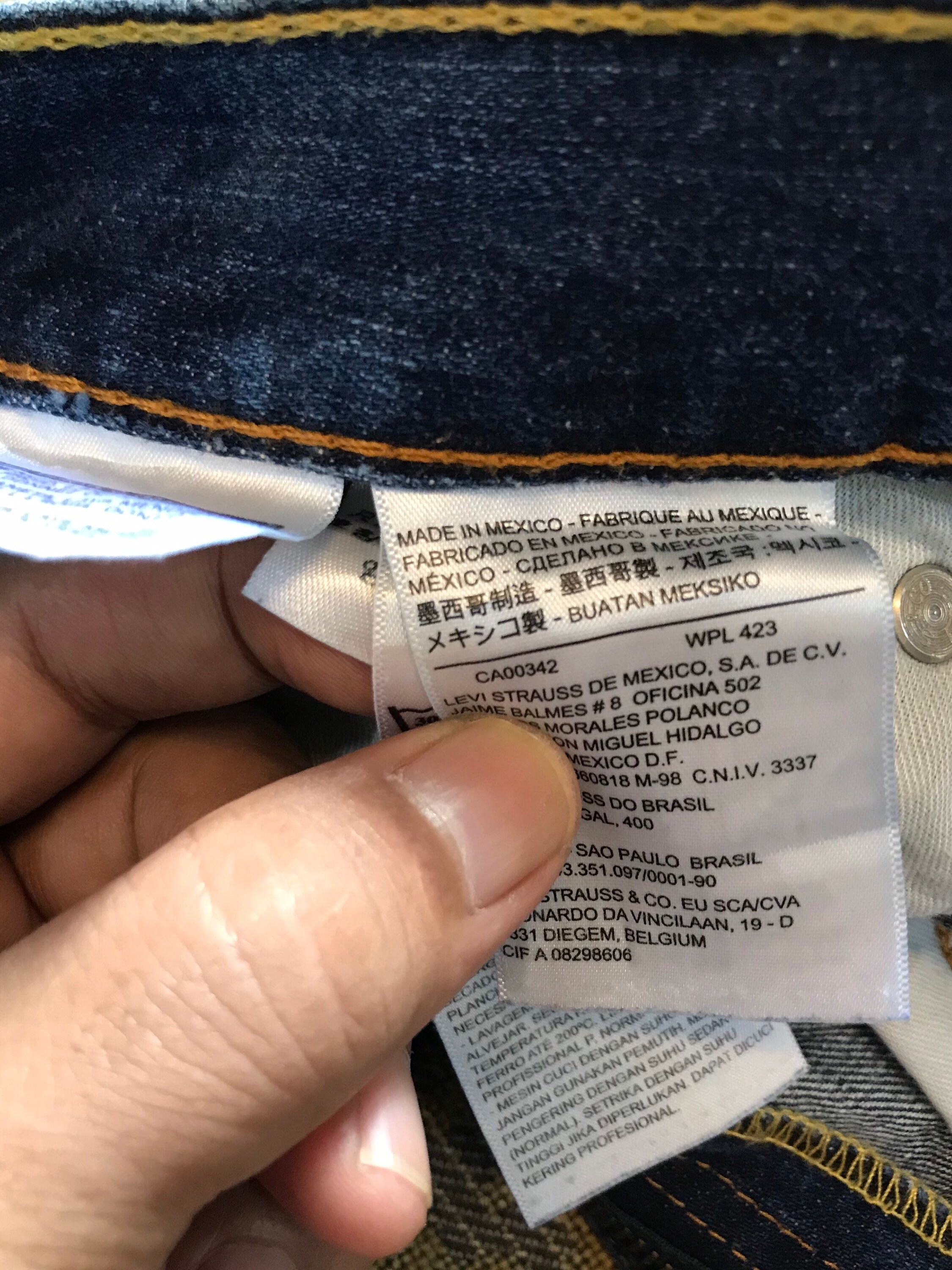 Levi s 511 Distressed Denim Jeans Size 32 manual 33 Etsy