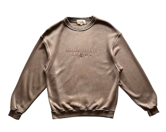 Vintage Relaxing Sports NCAA Usa embroidery spellout crewneck sweatshirt L size