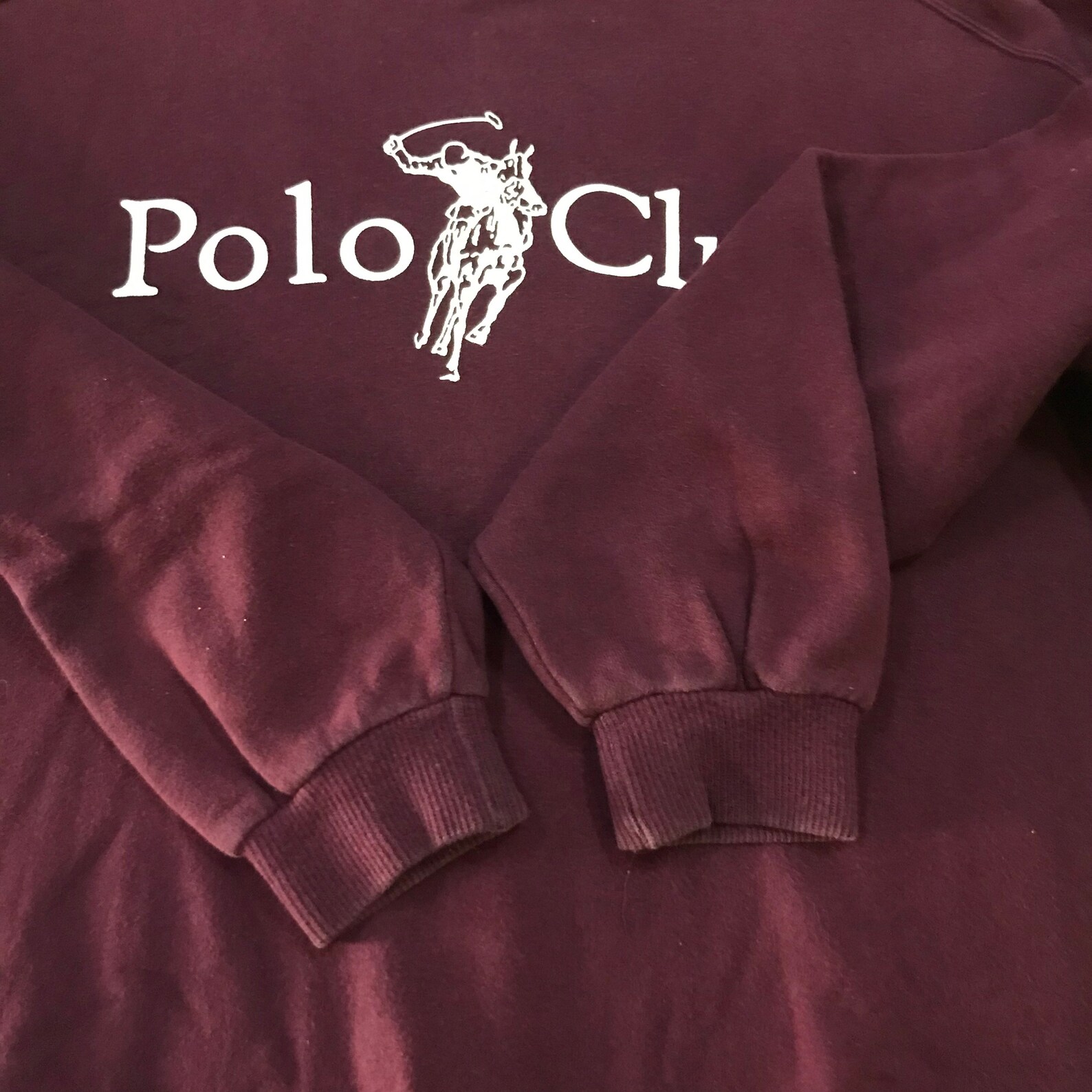 Vintage sportswear Polo Club spellout Sweatshirt L size | Etsy