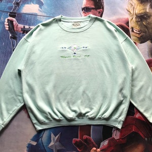 Vintage Myrtle Beach South Carolina Embroidery spellout crewneck sweatshirt XL size