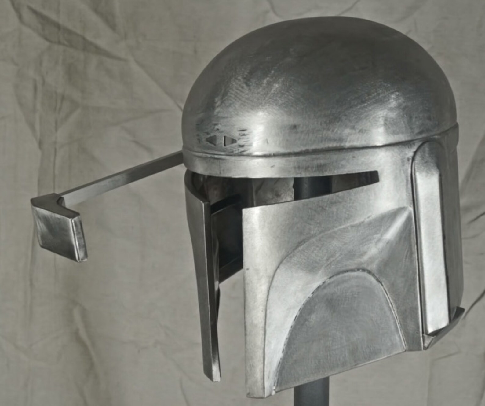 Steel Metal Boba Fett Helmet Mandalorian Helmet Deathwatch Etsy