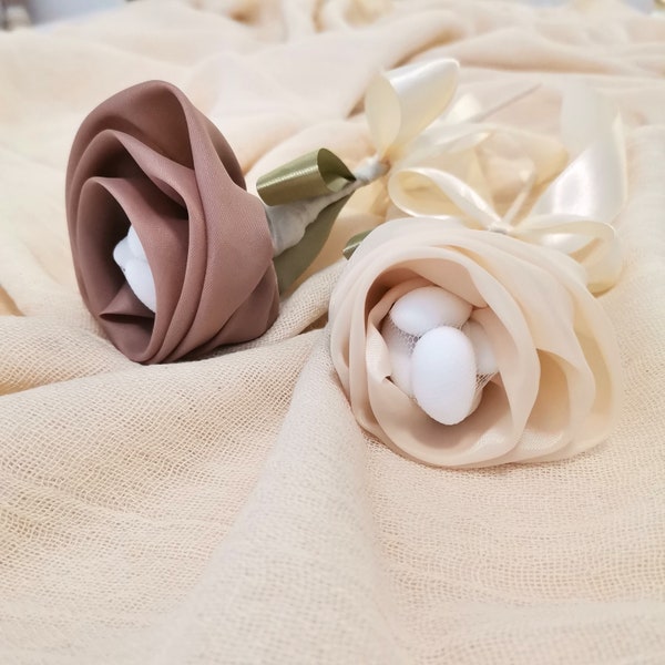 Rose Hochzeit Gastgeschenke / Taufe Bonboniere / Dankeschön Favor / Griechische Hochzeit / 10 Stück für Geschenk