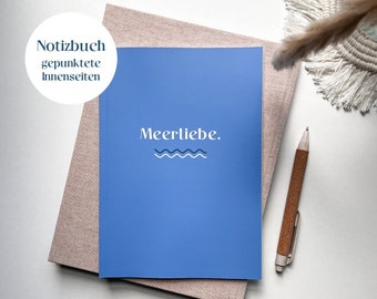 Meerliebe notebook DIN A6, dotted paper