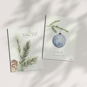 Weihnachtspostkarten 2er Set