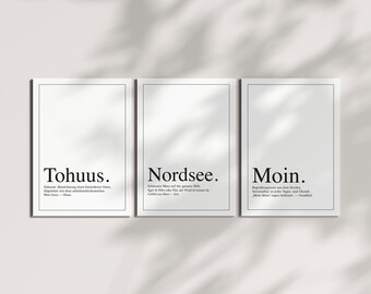 Postcard set North Sea, Tohuus & Moin