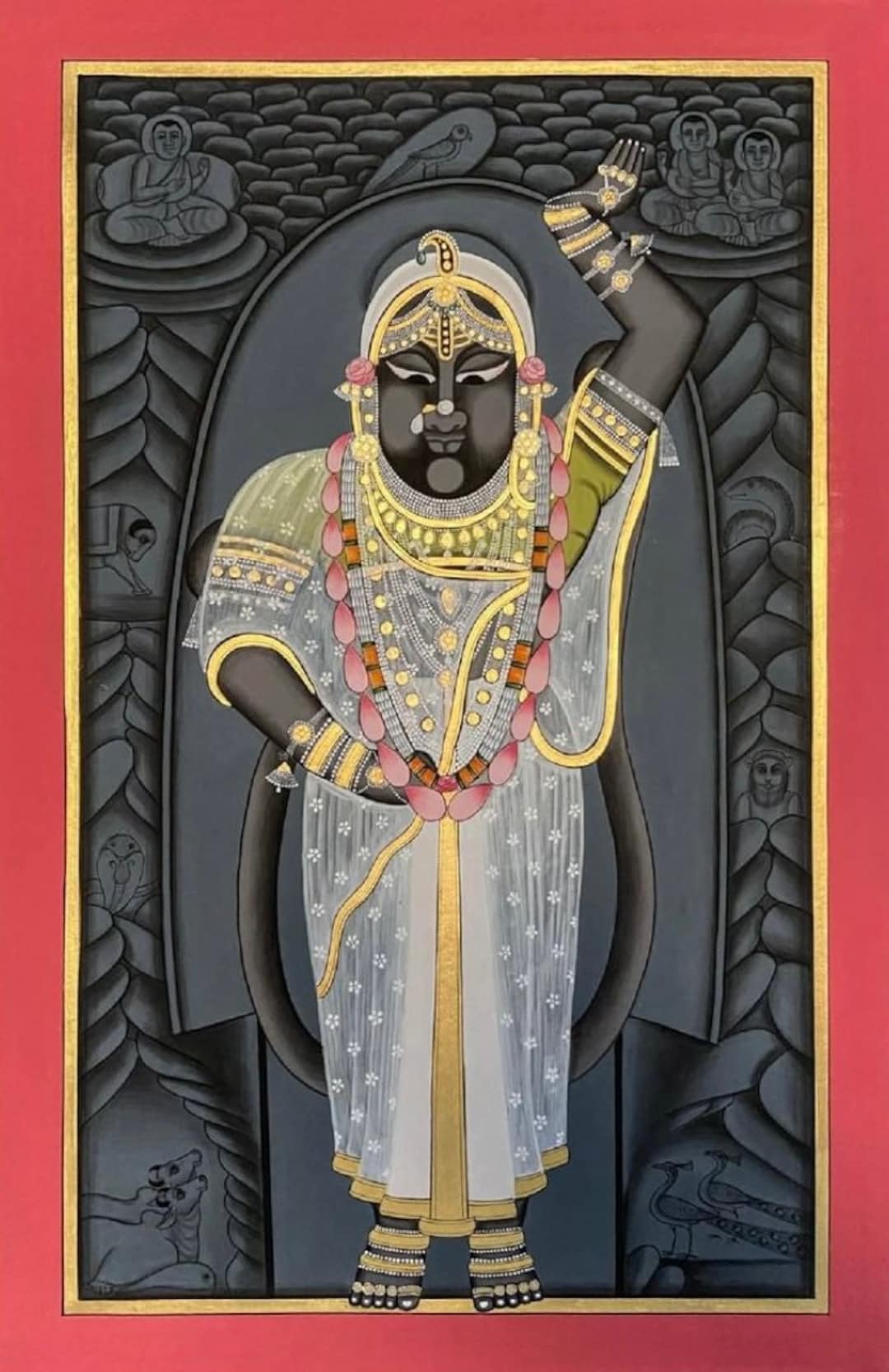 Pichwai Painting Painting of Lord Shrinathji Indian Art Home - Etsy