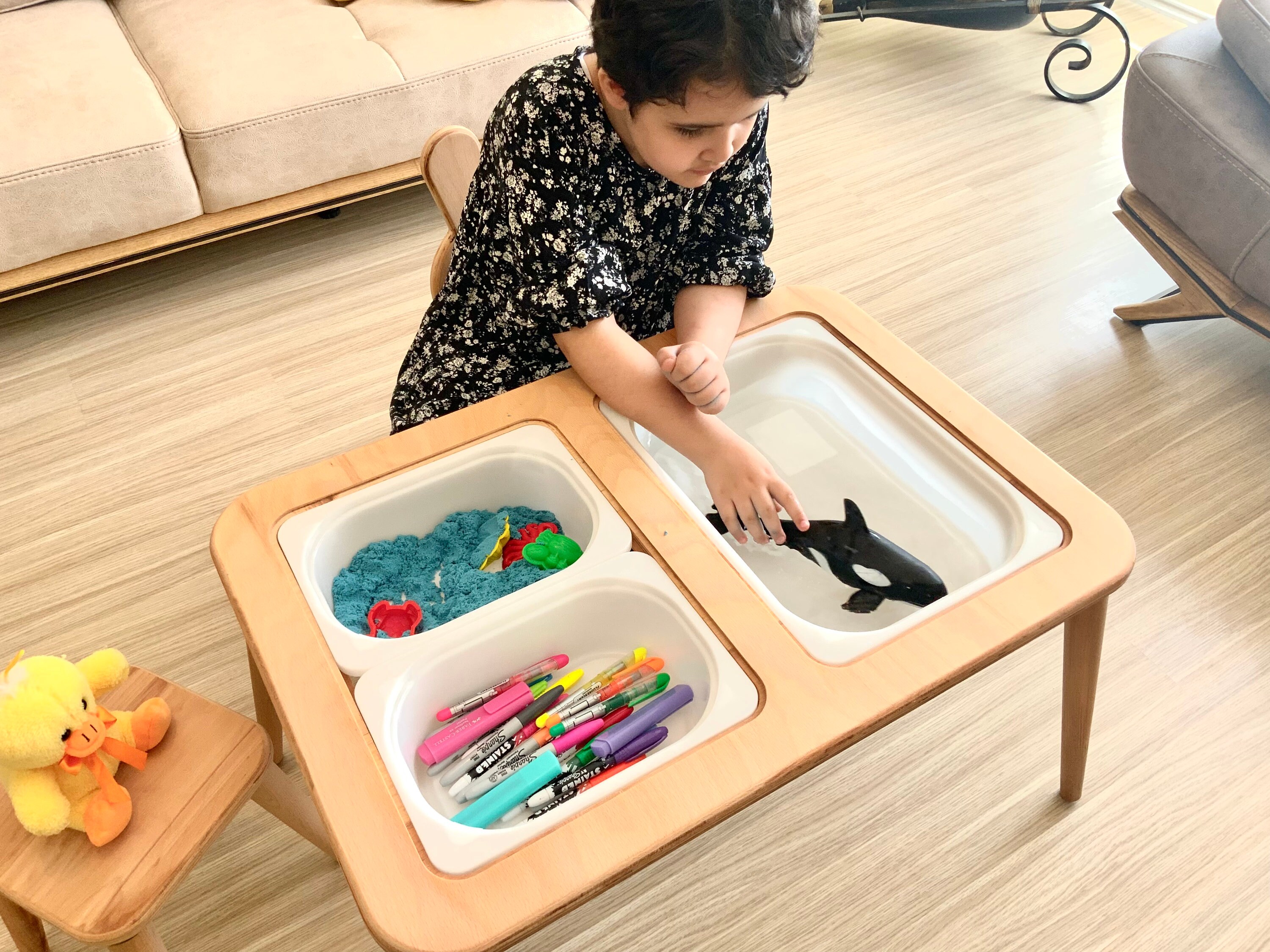 Wooden Activity and Sensory Tables For Kids Wooden Play Table Etsy