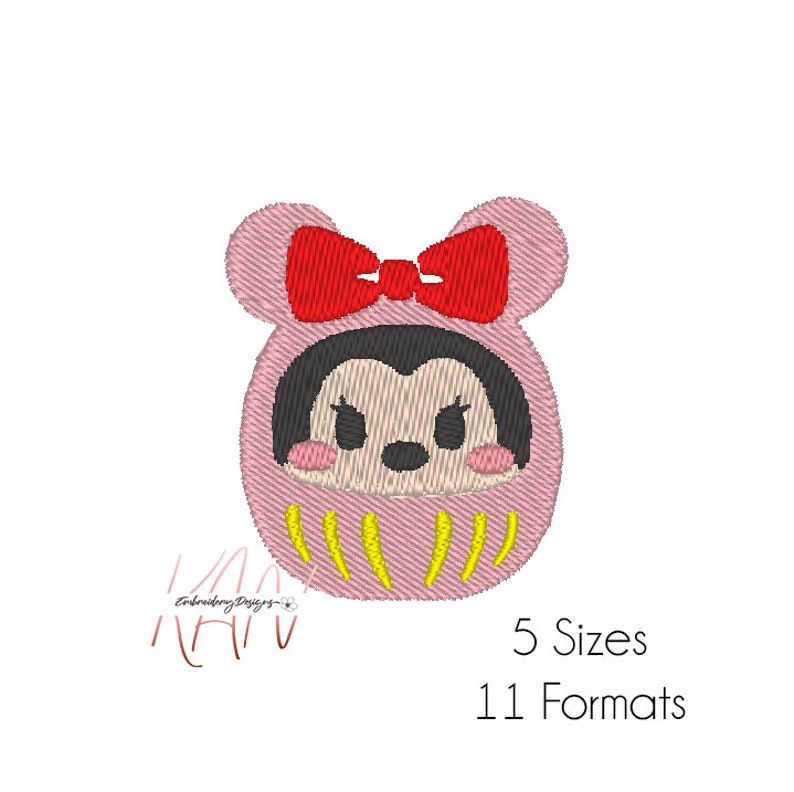 Damo Embroidery Design. Mini Embroidery Design. Micky Mouse Etsy