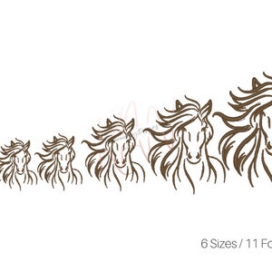 Head of a horse embroidery design - Embroidery Designs for Machine - INSTANT DOWNLOAD