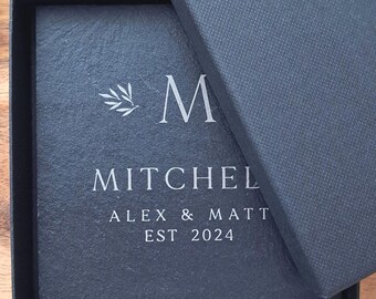 Personalised Slate Coasters, Engraved Wedding Gift, Anniversary or Housewarming