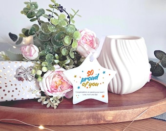 So Proud of You - Personalised Ceramic Keepsake - Exam Success Congratulations Gift