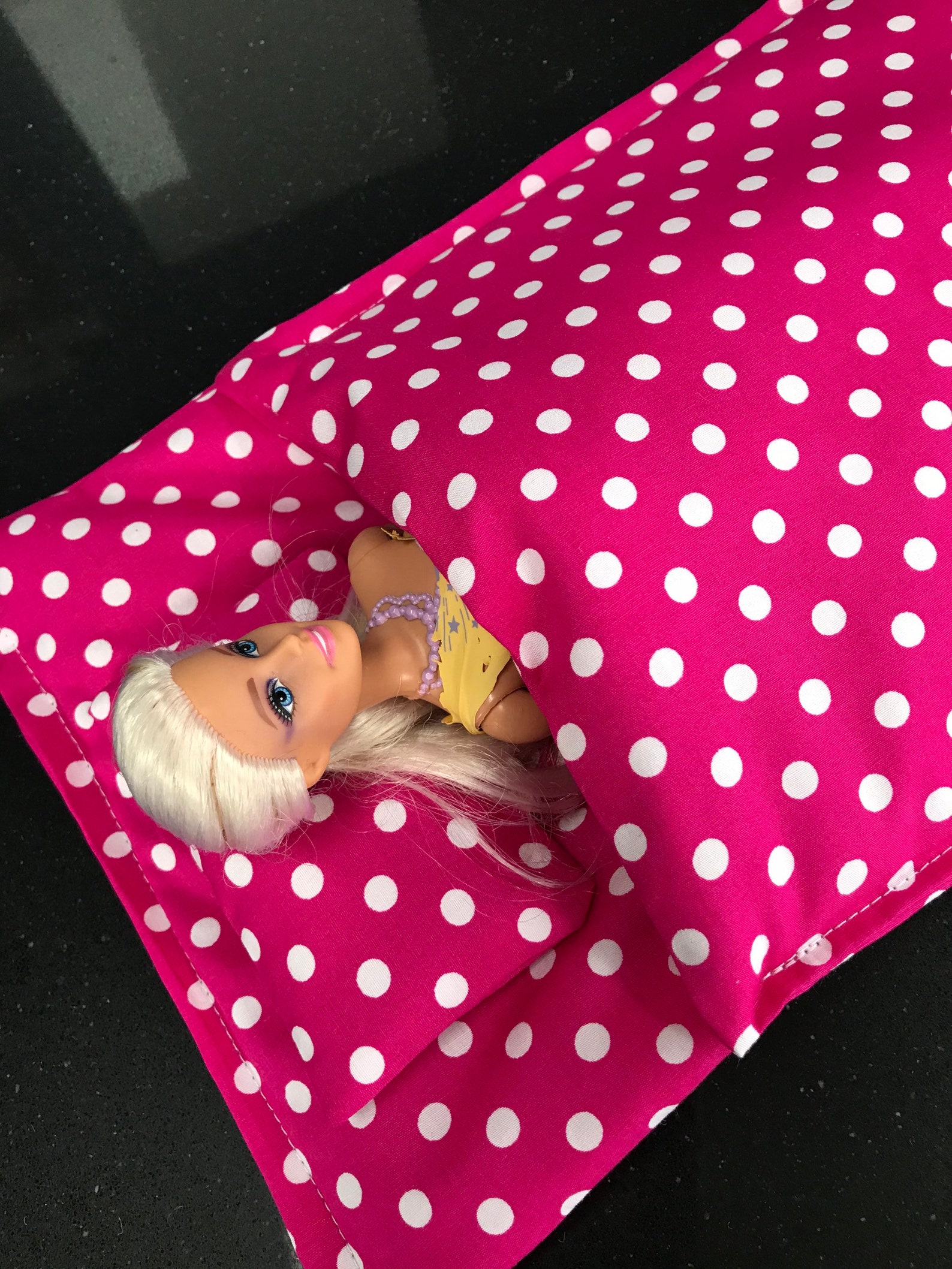Dolls sleeping bag Barbie sleeping bag 12 inch doll handmade Etsy