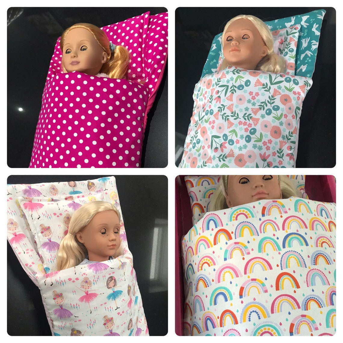 Dolls sleeping bag bedding for 18 inch doll our generation Etsy