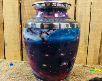 Cosmic Galaxy Urne für menschliche Asche, 200lbs