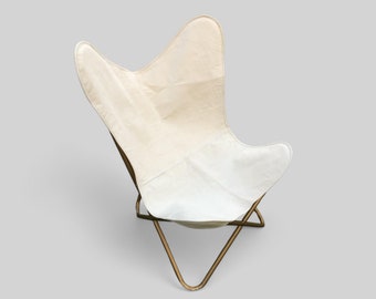 Funda de repuesto para silla de lona hecha a mano con diseño de mariposa