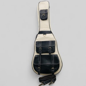 Borsa per chitarra in tela, custodia per chitarra, custodia per chitarra personalizzata, custodia per chitarra acustica, custodia per chitarra, zaino, regalo per lui, regalo per lei