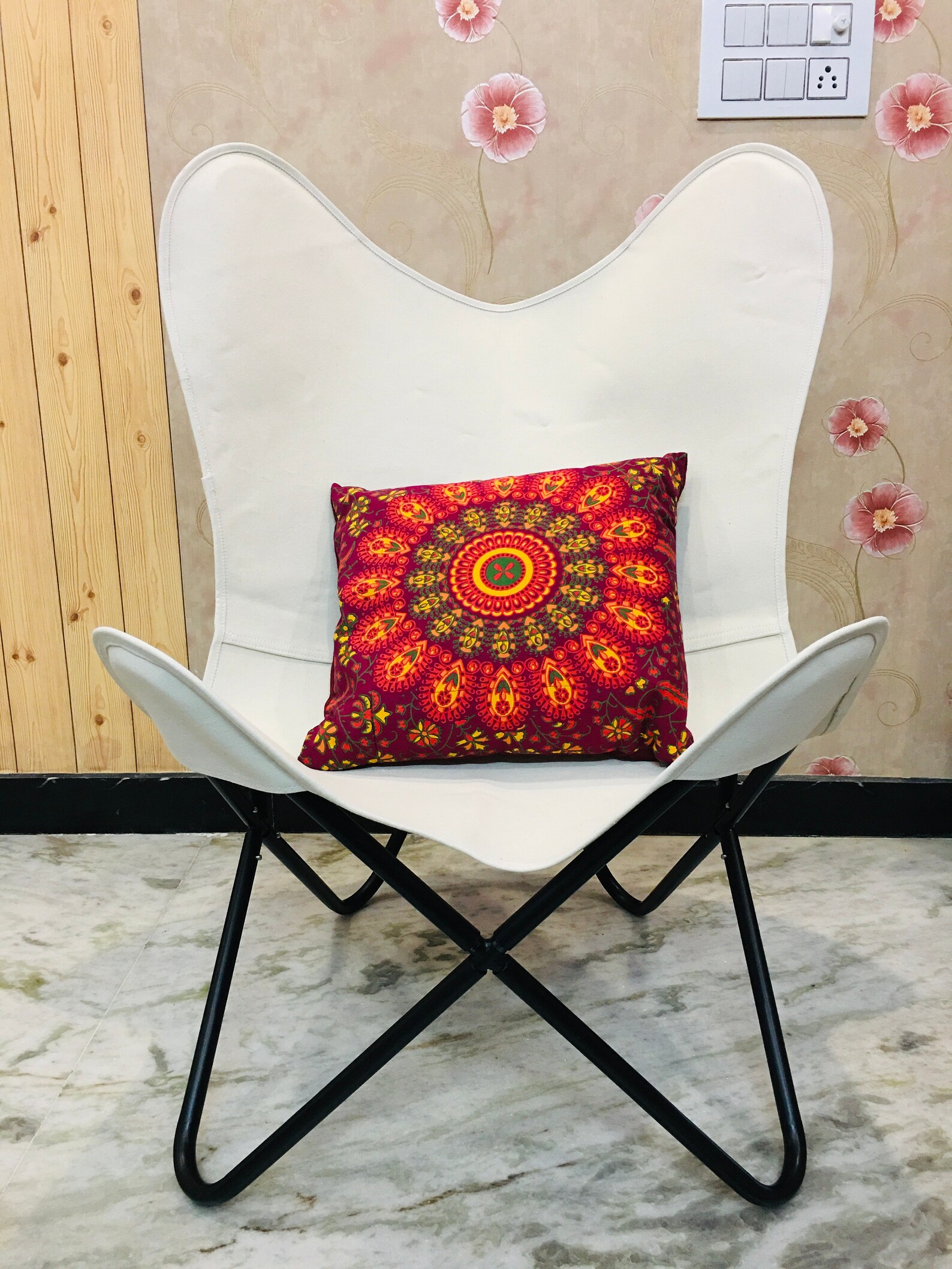 100 Canvas Cover Handmade Butterfly Chair Cover Relaxing Etsy