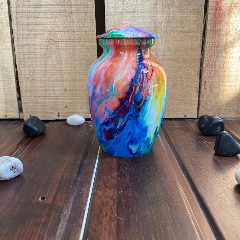 Urns for Human Ashes Colorful Urn Tie Dye Urns Urns for Etsy