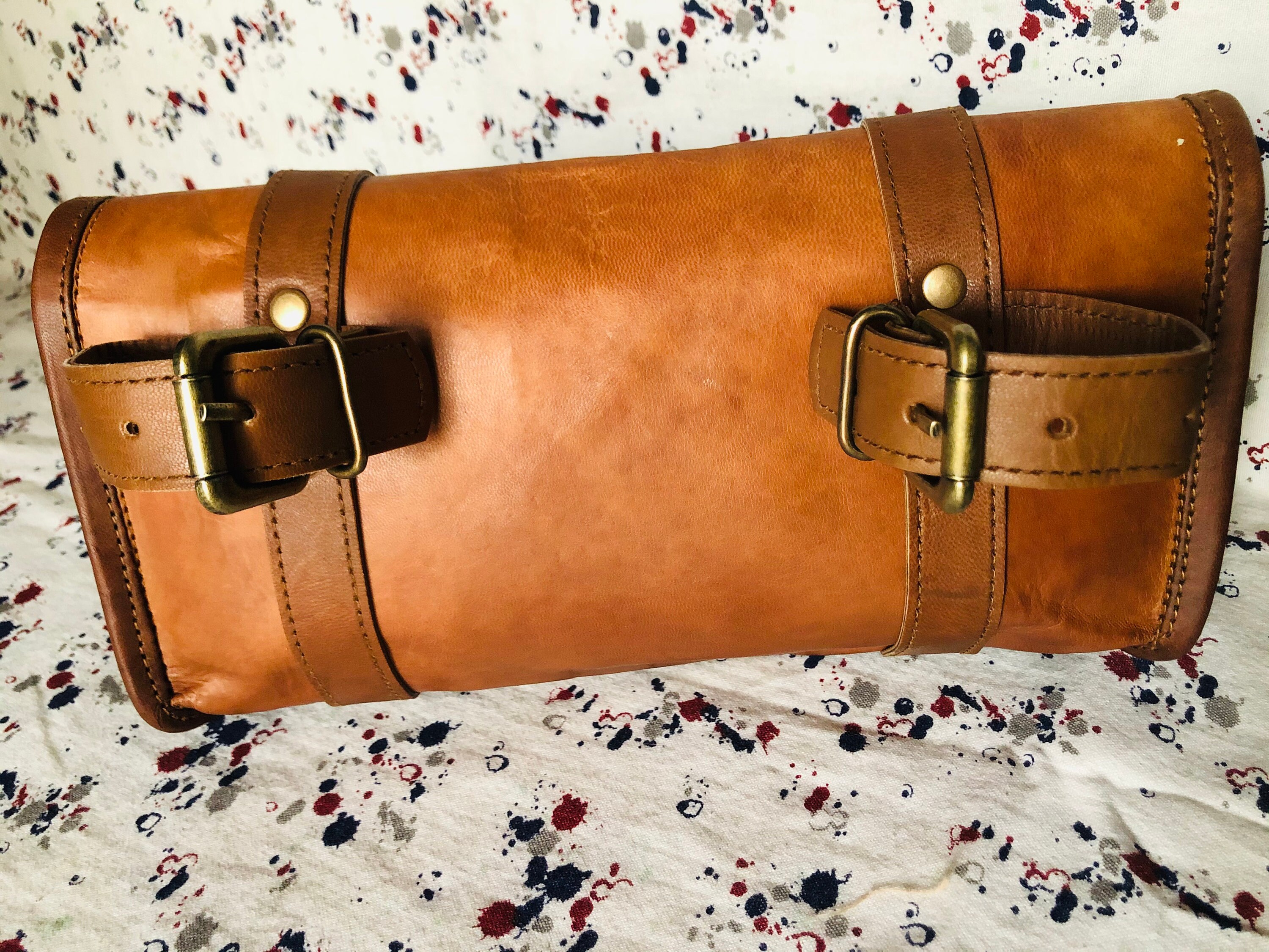 Motorcycle Bag Tool Roll Leather Motorcycle Fork Bag Etsy