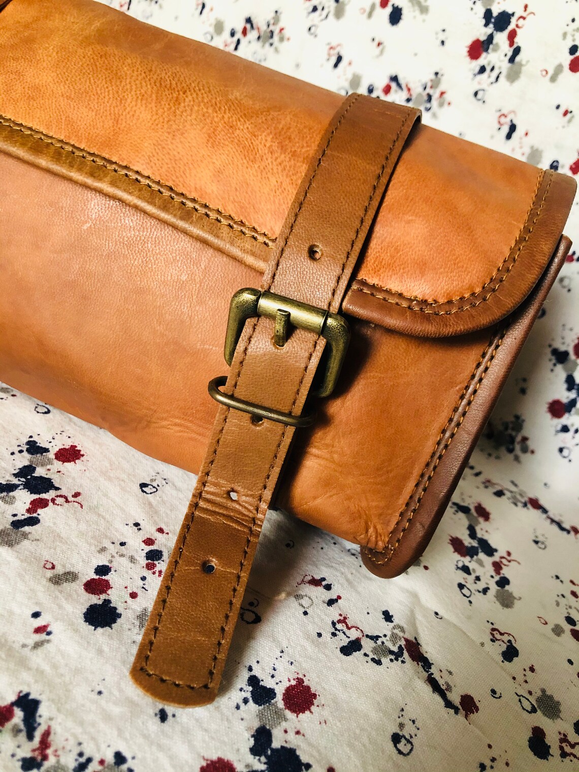 Motorcycle Bag Tool Roll Leather Motorcycle Fork Bag Etsy