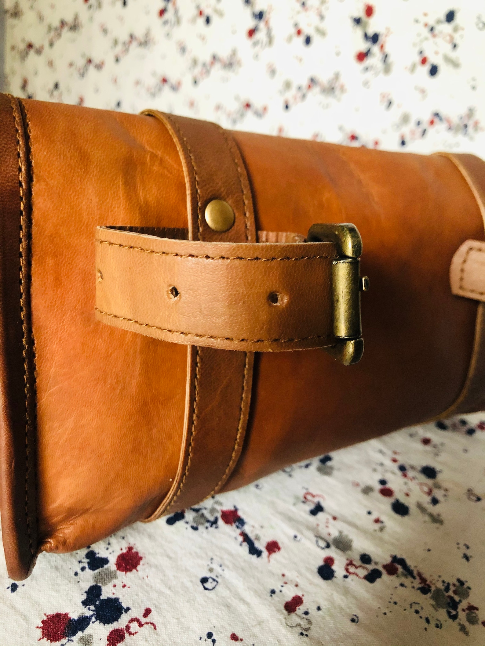 Motorcycle Bag Tool Roll Leather Motorcycle Fork Bag Etsy