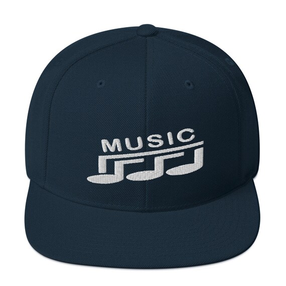 Music Notes Hat Embroidered Snapback Hat Music Hat Music Etsy