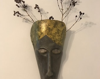 Head Wall Vase
