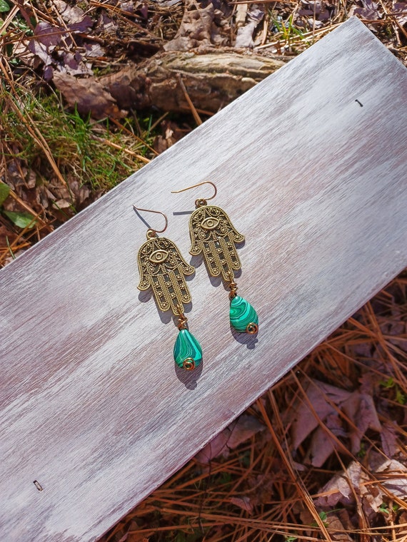 Hamsa cheap hand earrings