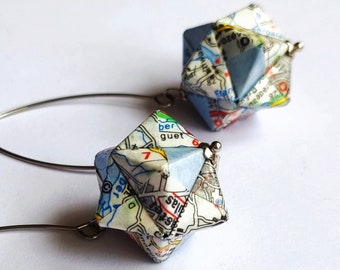 Boucles d'oreilles origami