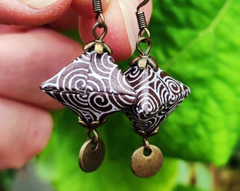 Origami earrings