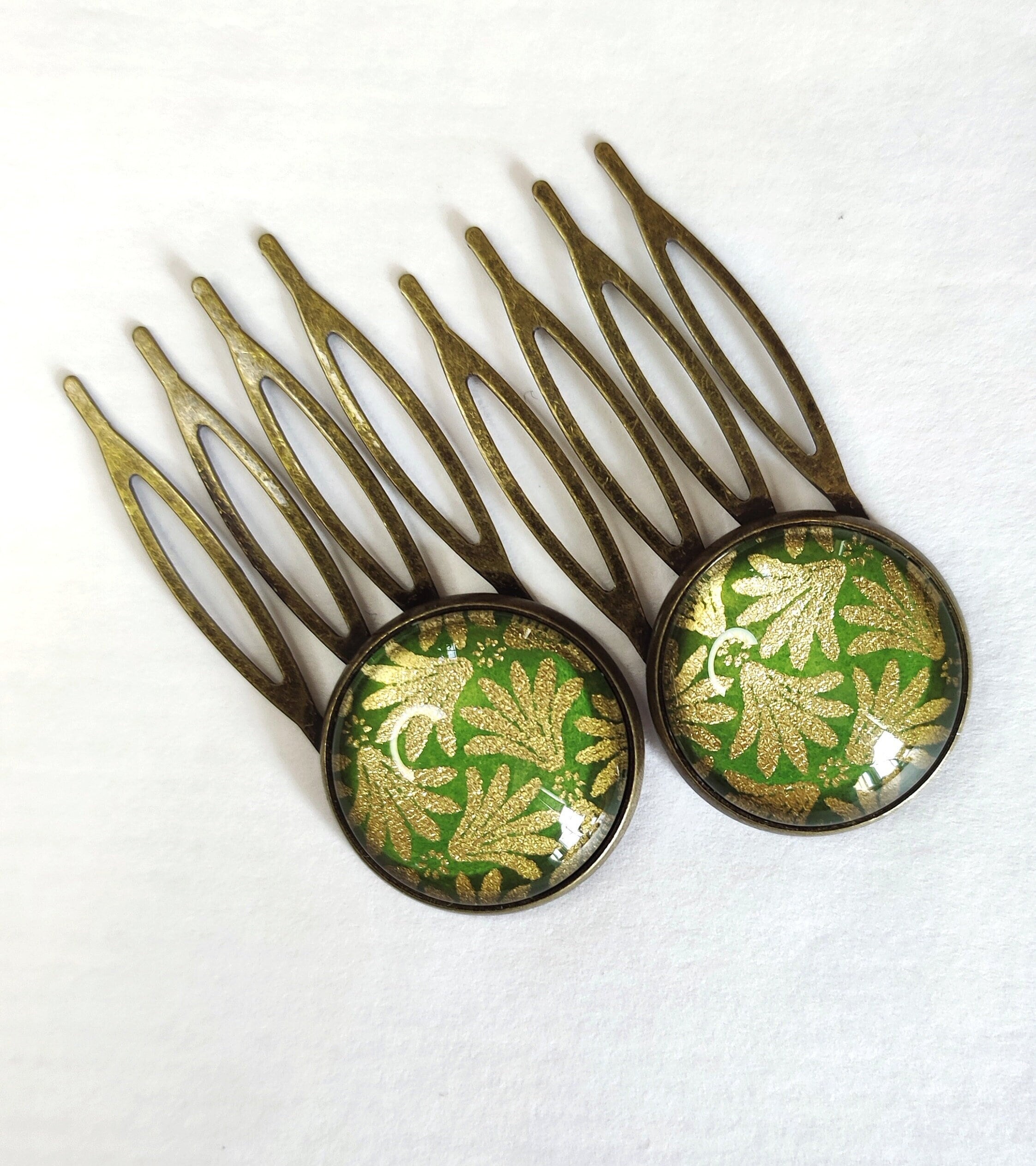 Peigne à Chignon en Cristal de Roche - La palette a bijoux