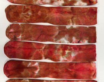 Hand Dyed Bamboo Socks (adult size 11-13)