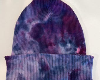 Hand Dyed 100% Cotton Beanie Galaxy