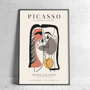 Pablo Picasso Abstract Figure; Printable Wall Art, Poster, Spanish Wall Art, Digital Download Exhibition,  Art Print.