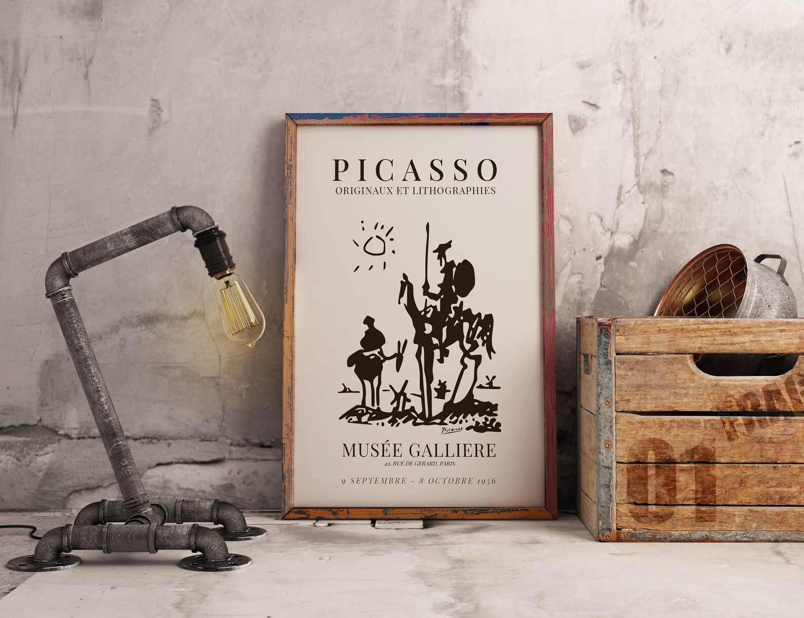 Picasso Don Quixote Printable Poster Wall Art Digital - Etsy