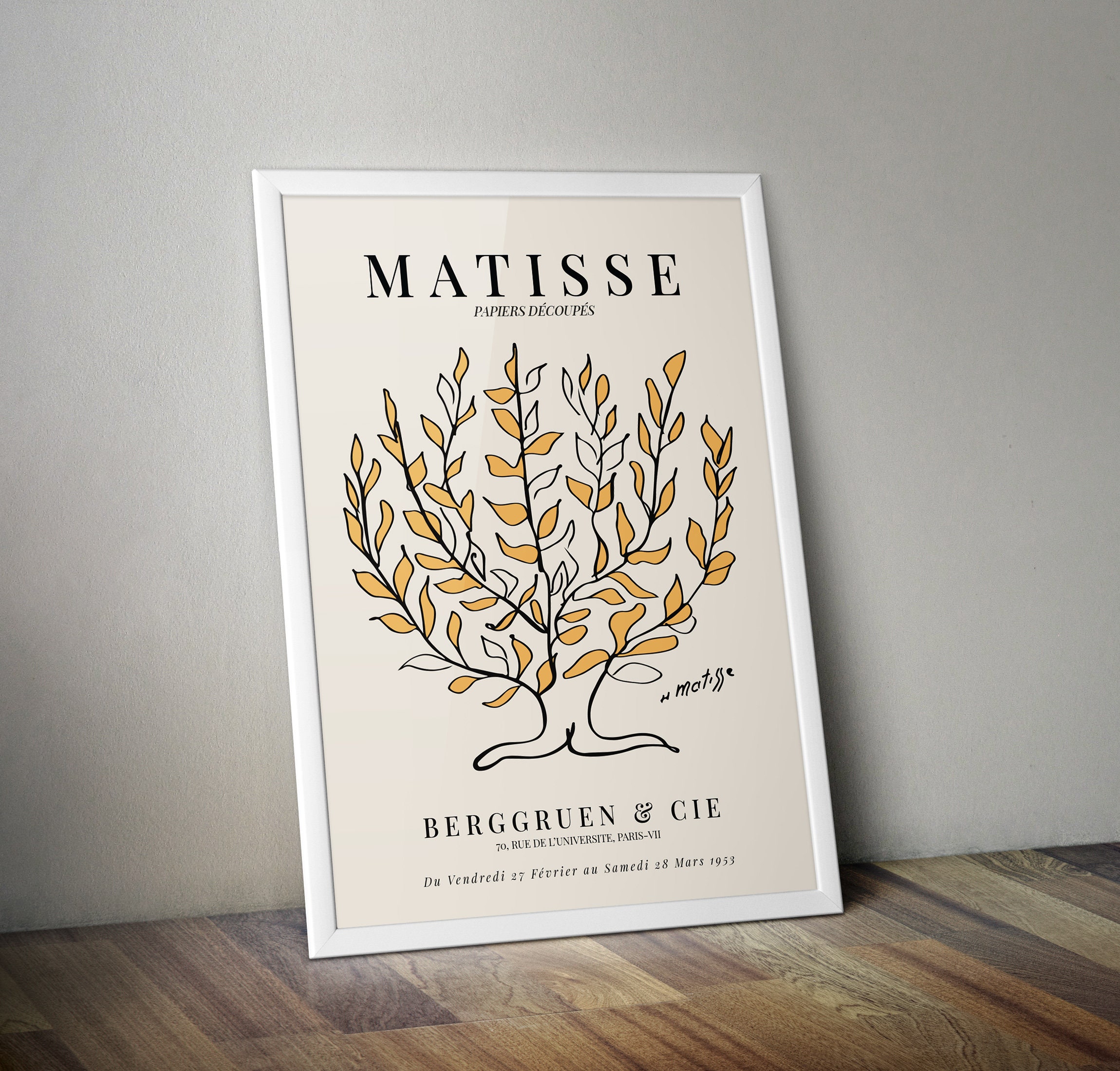 Henri Matisse Le Buisson Printable Poster Wall Art, Henri Matisse