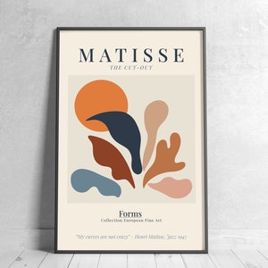 Henri Matisse Collection European; Cut Out, Leaves, Poster, French Wall Art, Digital Download Exhibition, Abstract Art Print.