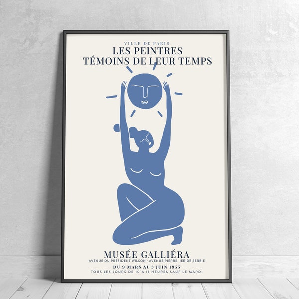 Ecole De Paris - Woman Figure Poster - Musée Galliéra / Printable Wall Art, Matisse Poster, Abstract Art Print, Digital Download