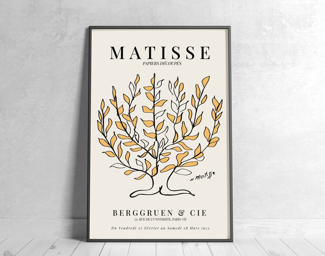 Henri Matisse Le Buisson Printable Poster Wall Art, Henri Matisse