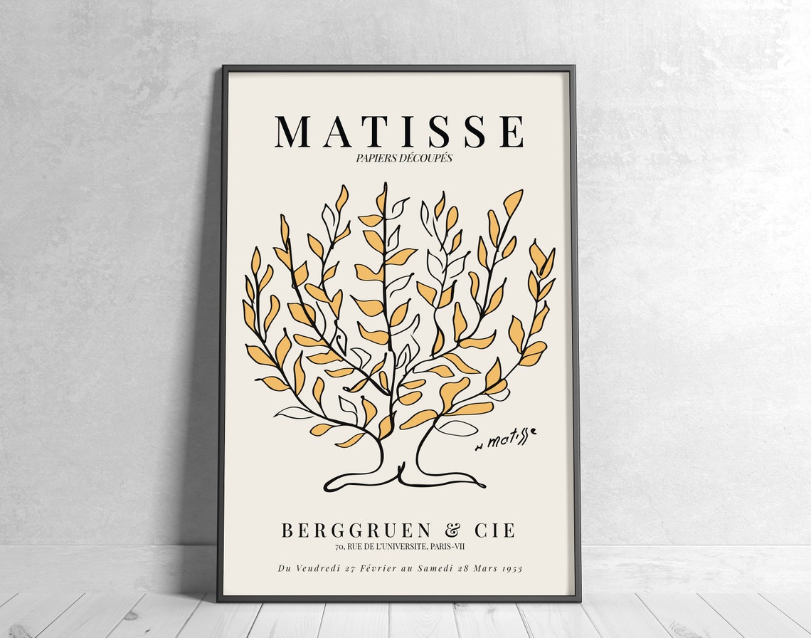 Henri Matisse Le Buisson Printable Poster Wall Art, Henri Matisse