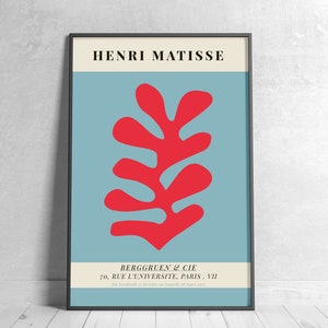 Henri Matisse Print, Matisse Cutout; Printable Wall Art, Matisse Poster, French Wall Art, Digital Download Exhibition, Abstract Art Print.