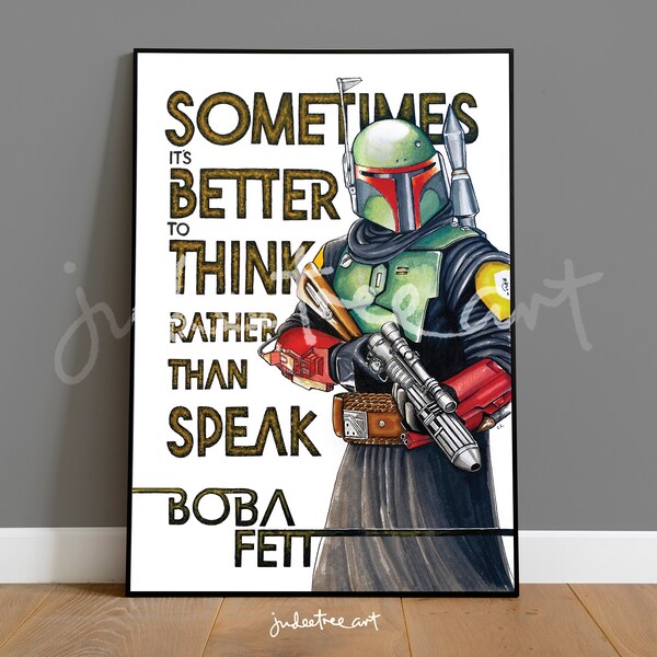 Boba Fett Art - Etsy UK