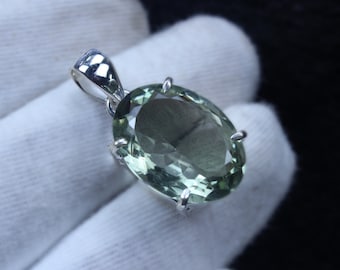 Natural Amethyst Handmade 925 Sterling Silver Pendant 2 D2804