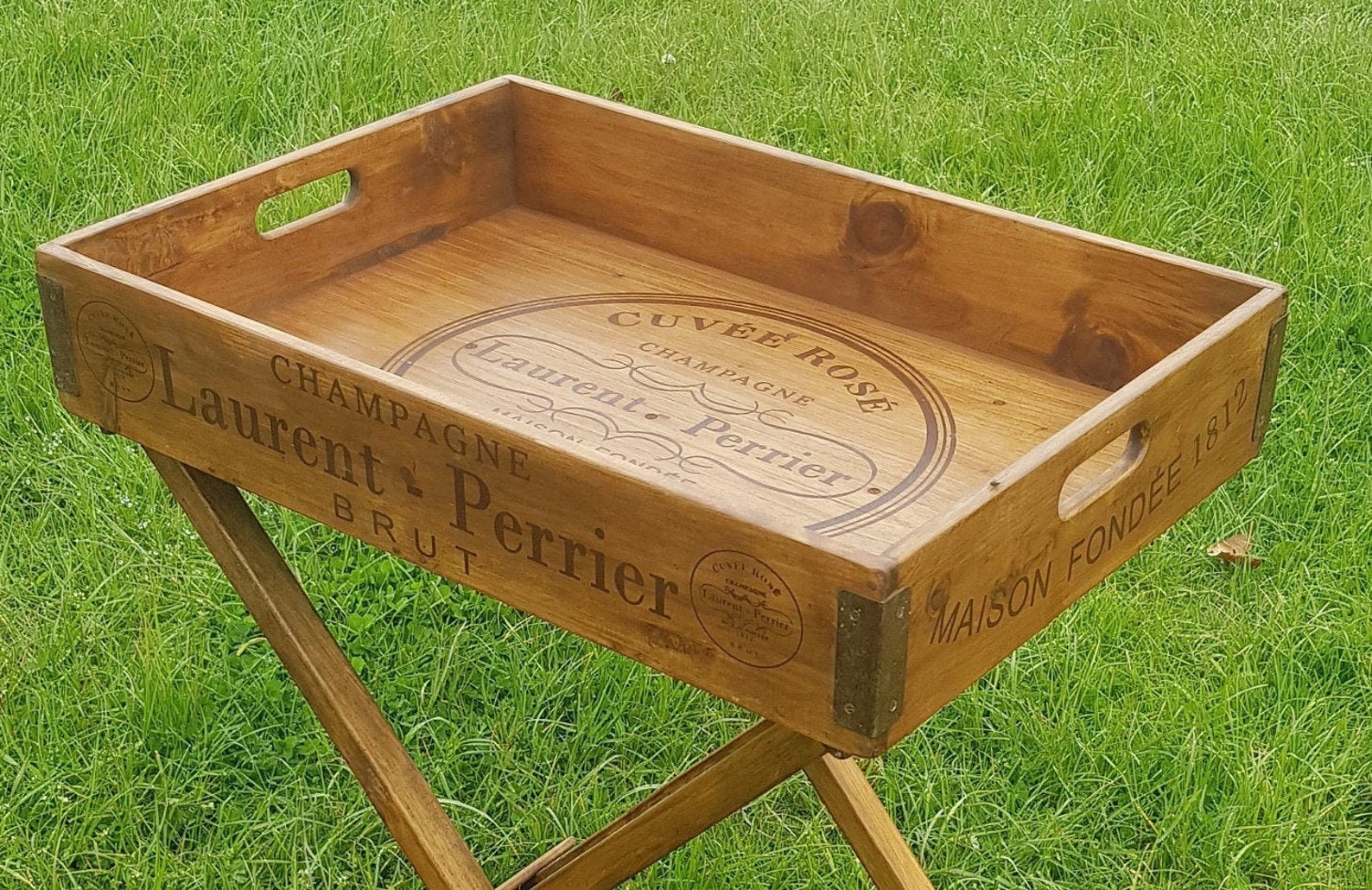 Butler tray and stand Rustic store handmade drinks stand baker Etsy