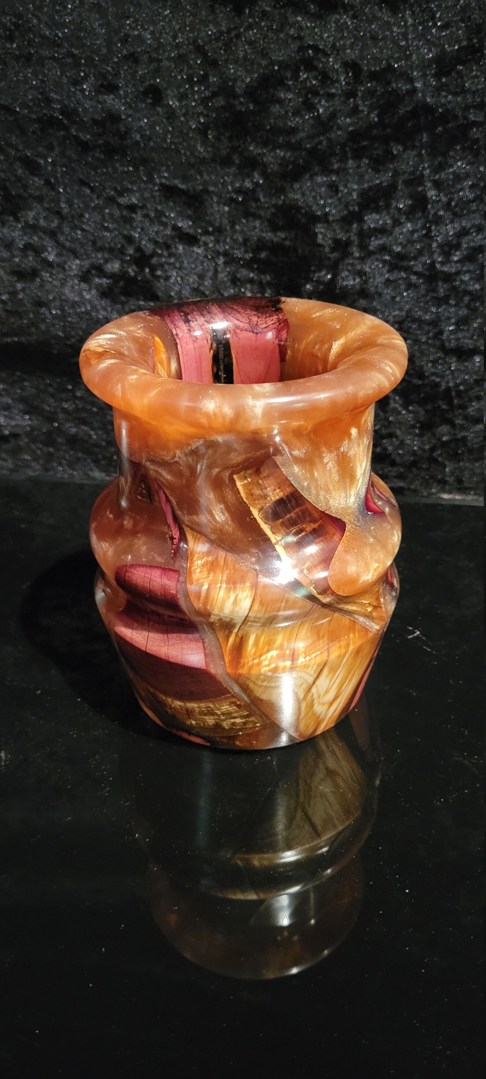 Cedar Wood & Epoxy Resin Vase / Plant Vase / Decorative Vase / Etsy
