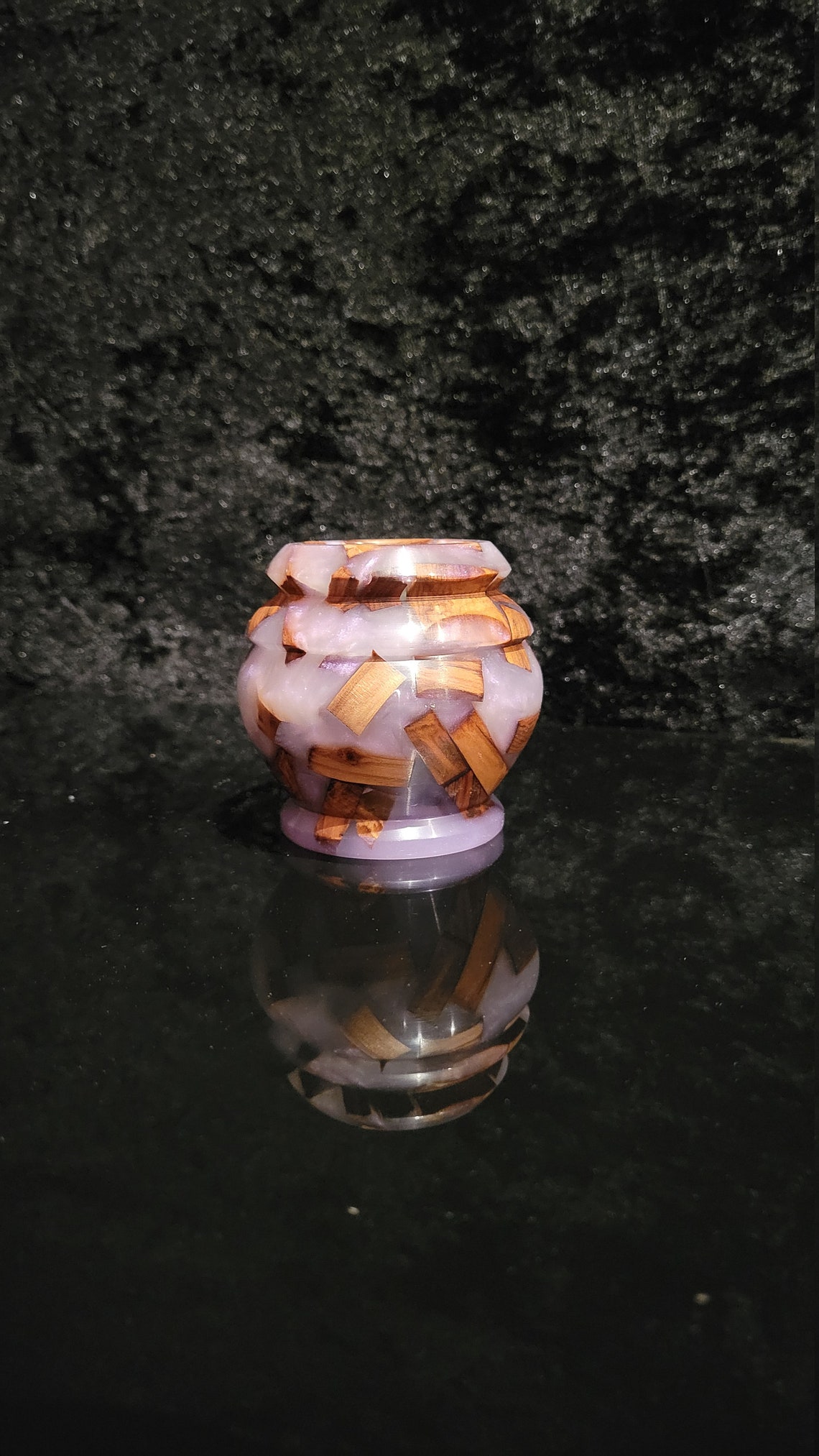 Wood & Epoxy Resin Vase / Plant Vase / Decorative Vase / Small Etsy