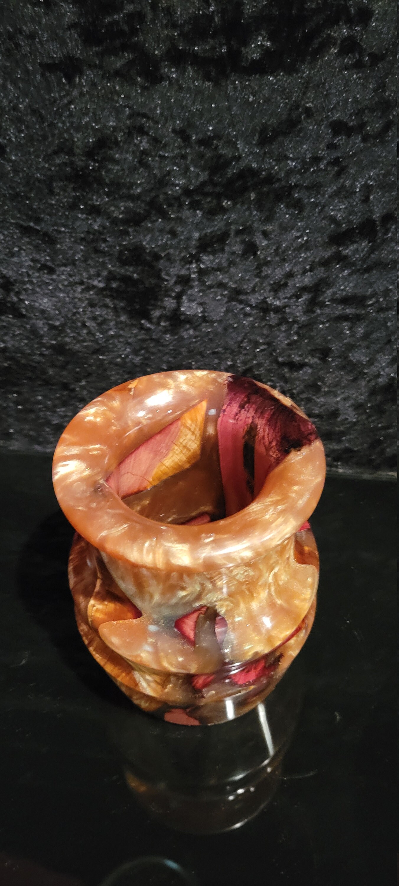 Vase en bois de cèdre et résine époxy / vase végétal / vase Etsy