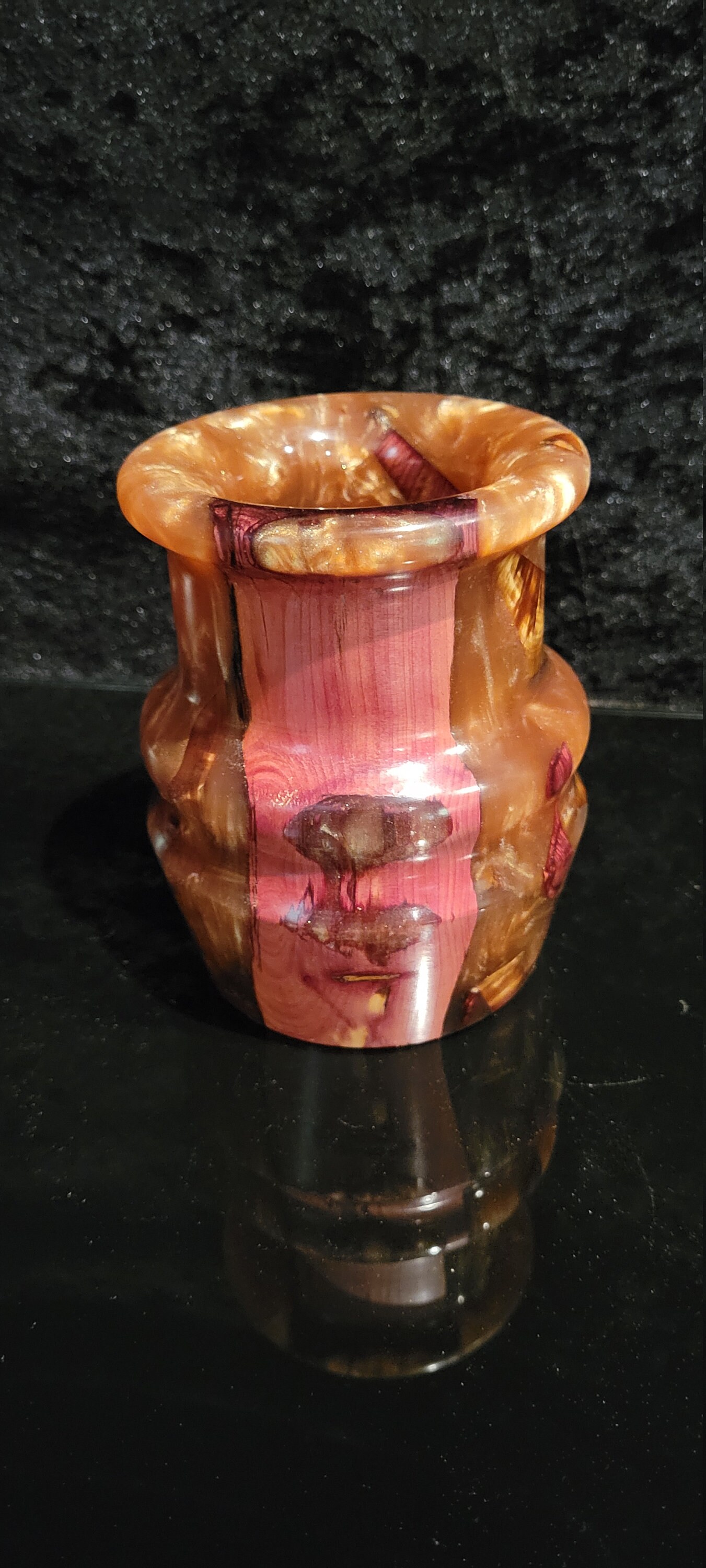 Vase en bois de cèdre et résine époxy / vase végétal / vase Etsy